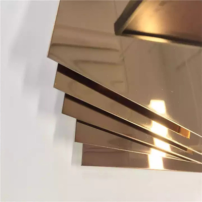 Giá tốt. Vàng hồng Tấm thép không gỉ mạ PVD Màu 304 316 để trang trí trực tuyến