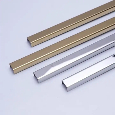 Giá tốt. Trang trí hồ sơ trang trí gạch thép không gỉ được đánh bóng hình chữ U 0,28mm 0,25mm trực tuyến
