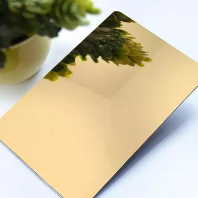 Giá tốt. Thép không gỉ vàng Dải phẳng Kim loại trang trí mỏng Ss 430 Hairline 1219mm trực tuyến