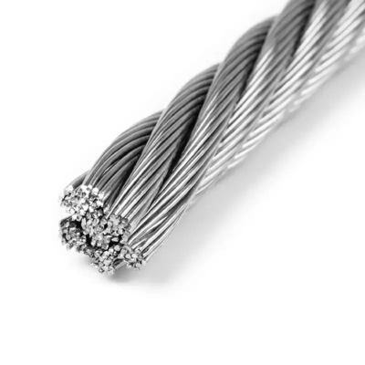 Giá tốt. Dây cuộn dây thép không gỉ AISI304 7 * 37 Đầu lạnh 15mm trực tuyến