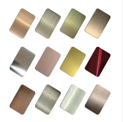 Giá tốt. 304 Stainless Steel Color Plate Aisi 2mm Đánh răng Ss 304 316 Mái tóc trang trí Stainless Steel Sheets trực tuyến